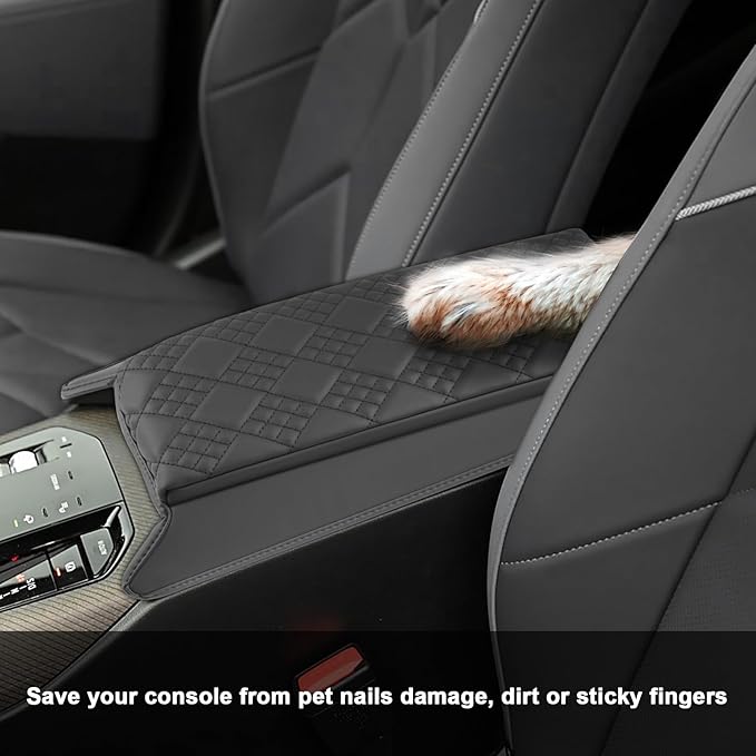SXCY for 2025 BMW X3 Armrest Cover Pad for 2025 BMW X3 (30 / M50 xDrive) Accessories 2025 X3 Center Console Cover 2025 X3 Middle Console Cover Add Soft Cotton Cushion (Added-Pad)