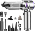 Mini Car Vacuum Cleaner,20000PA 4-in-1 Cordless Handheld Vacuum Cleaner with 6000mAh Battery Brushless Motor Hand Held Vacuum Air Duster & Air Blower & Pump for Car,Office and Home Cleaning