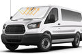 Sunshade for Transit Windshield Sun Shade Custom Sun Visor Fit 2015-2025 2026 Ford Transit Wagon XL Wagon XLT ＆ Van XL Accessories Foldable Double Layer Window Heat Shield Protector Block UV Ray
