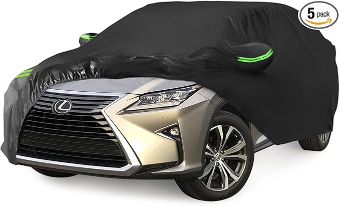 Proadsy 2025 Upgrade Car Cover Compatible with Lexus RX RX350 RX450H 2015-2025 Windproof All Weather Waterproof Sun Rain UV Dust Snow Protection Outdoor Covers