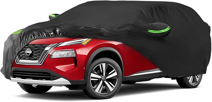 Proadsy 2025 Upgrade Car Cover for Nissan Rogue 2020-2024 2025, Waterproof All Weather, Windproof Snowproof Rain Hail Sun UV Dust Snow Protection Full Outdoor Indoor Exterior Car Covers