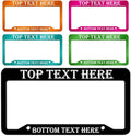 Custom License Plate Frame, Personalized License Plate Frames, License Plate Holder, Car Tag License Plate Frame for 6x12 inches Plate Stickers at Bottom