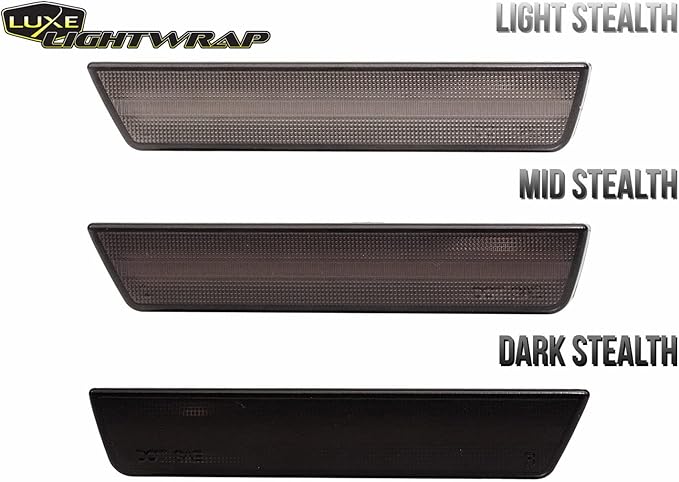 Luxe LightWrap Dark Smoke Stealth Universal Headlight Tail Light Tint Kit (20” x 2 Yard)