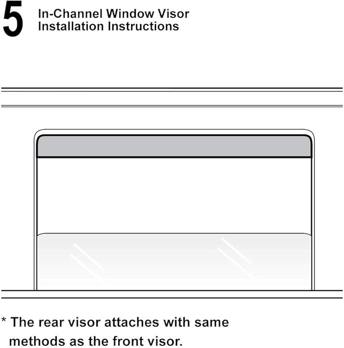 2pcs Compatible With 93-11 Ranger In Channel Style Sun Rain Guard Durable Side Window Wind Deflectors Dark Smoke Vent Window Visors