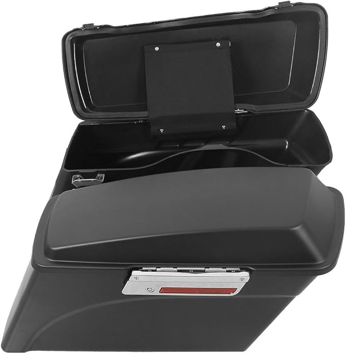 XFMT Motorcycle Saddlebags Matte Black Hard Saddle Bags Trunk For Harley Touring Road King Street Glide Road Glide Electra Glide Ultra Classic 1994-2013