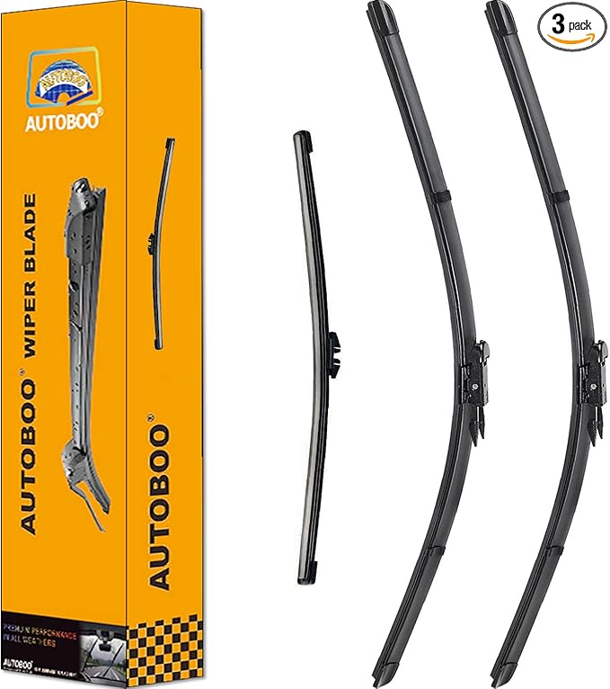 AUTOBOO 28"+28" Windshield Wipers with 11" Rear Wiper Blade Replacement for Ford Escape 2013-2019 -Original Factory Quality (Pack of 3)