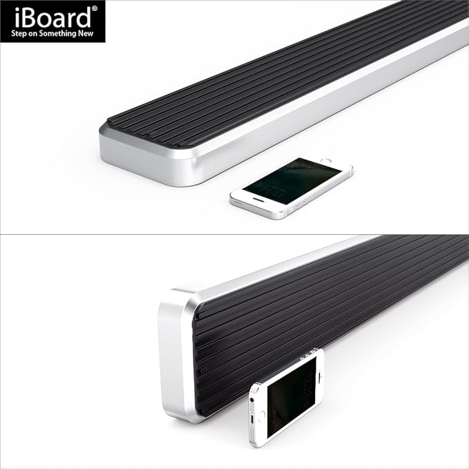 APS Wheel to Wheel Running Boards 5in Compatible with Ford F150 2015-2025 Regular Cab 6.5ft Bed & F-250 F-350 Super Duty 2017-2025 304 Stainless Steel (Nerf Bars Side Steps Side Bars)