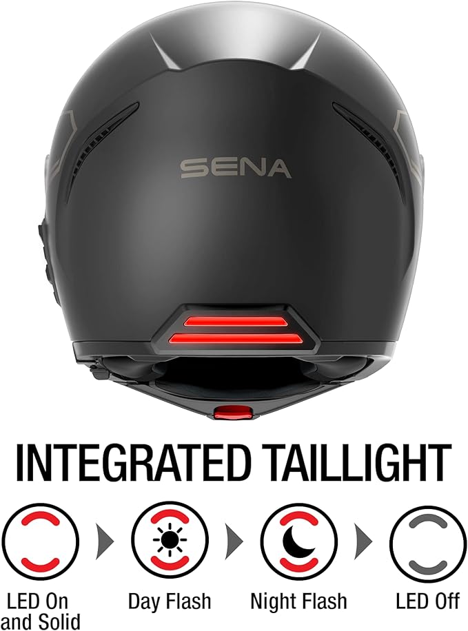 Sena Impulse DOT Flip Up Modular Bluetooth Helmet w/Sound by Harman Kardon Dual Visor Helmet with Integrated Mesh Intercom System / MP3 / Voice Dial (Gloss White, Small)
