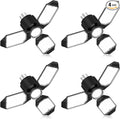 LED Garage Lights 4 Pack, 8000LM Shop Lights with 3+1 Deformable Panels, 6500K Screw in Ceiling Lights for Garage, Workshop, Workbench, Basement