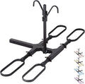 Trailer Hitch Bike Rack for Car 2 Bikes, E Bike Carrier Hitch Mount 2 Bike, Fat-Tire Ebike Rack for Tow Hitch, Fits 2" Receiver for SUV Truck Rv Van (2 Bike - 200 Lbs Cap - Black)