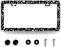 Music Note License Plate Frame Funny Musical License Plate Frames Stainless Steel Accessories Cars Decor with 2 Holes and Screws Fits Standard Us Ca Vehicles License Plate Holder 12.2 X 6 Inch