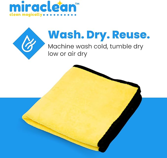 Microfiber Towels for Cars - 15.7" x 15.7" inches, Highly Absorbent Professional Grade Drying Towel Set for Superior Cleaning and Drying Performance - Car Drying & Kitchen Towel - Pack of 3