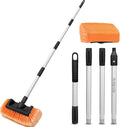 65" Car Wash Brush with Extension Pole, Car Wash 12" Dip Soft Five-Sided Brush, No Scratch Car Cleaning Brush Supplies for RV Boat Truck SUV, House Siding, Snow