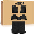 LASFIT Floor Mats & Cargo Mat for Mercedes Benz GLC 2025 2024 2023 (Not for Coupe), GLC300 / GLC300e / GLC43 AMG, All Weather TPE Car Mats for GLC 2023-2025, 1st & 2nd Row & Trunk Liner Set, Black