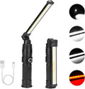 Rechargeable Work Light, 360° Rotate Design, Magnetic LED Work Light Foldable Flashlight,5 Lighting Modes ,Mechanic Light, Portable Outdoor Lamp for Car Repair,Camping, Emergency