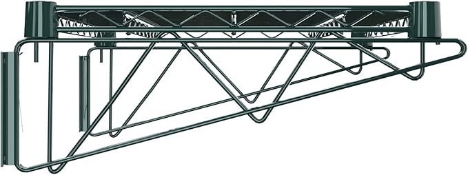 18" x 24" Green Epoxy Wire Wall Mount Shelf