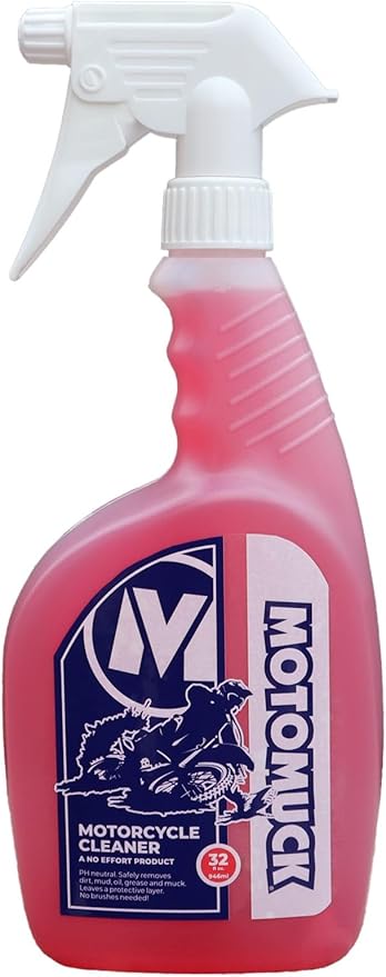 Motomuck-PH Neutral Nano Tech Motorcycle cleaner - Bike Cleaner - Safe On All Surfaces and All Types of Motorcycle- (32 oz Bottle)