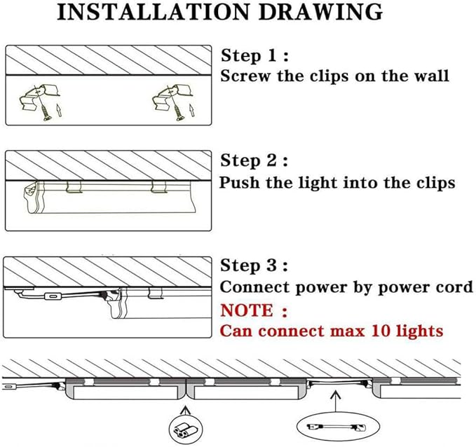 4 Pack,Led Shop Lights, 4FT Led Shop Light,60W 5000K 9500LM Clear White,Led Shop Light 4FT 110V Linkable Integrated V-Shape for Shop Garage,Warehouse,