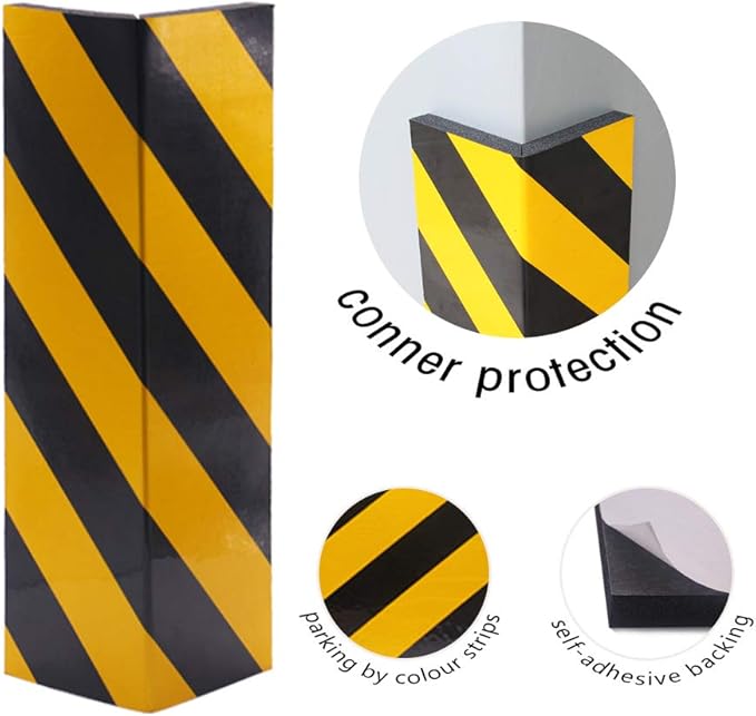 Garage Wall Protector Foam Wall Corner Guard for Parking Garages - Edge Protector Protect Your Car - Garage Corner Edge and Bumpers Corner Guards