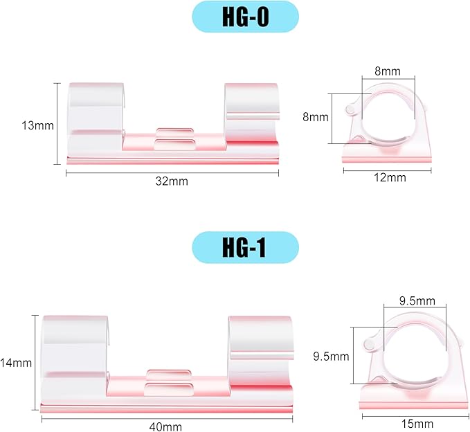 XHF 50pcs Medium Self Adhesive Cable Clips Clear,Wire Clips Cable Management Wire Organizer Cord Holder for Under Desk, Car, Wall, TV PC Ethernet Cable