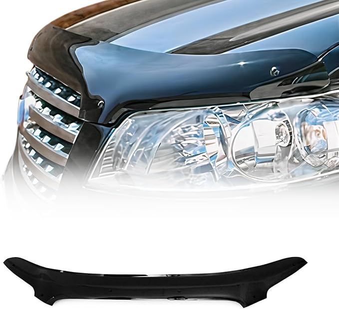 OMAC Front Bug Shield Hood Deflector Guard for Infiniti FX45 2003-2008 Black Smoke