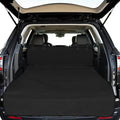 F-color SUV Cargo Liner for Dogs - Waterproof Pet Cargo Liner, Comfort Dog Cargo Cover with Bumper Flap Protector, Scrachproof Large Size Universal Fit SUVs Sedans Trunks Vans, Black