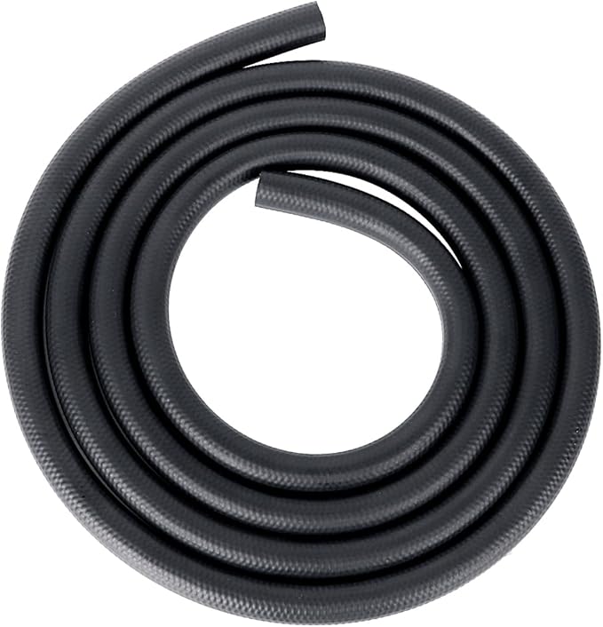 LokoCar Rubber Fuel Hose Line Push Lock 3/8" ID SAE 30R7 NBR 10ft 300PSI Black