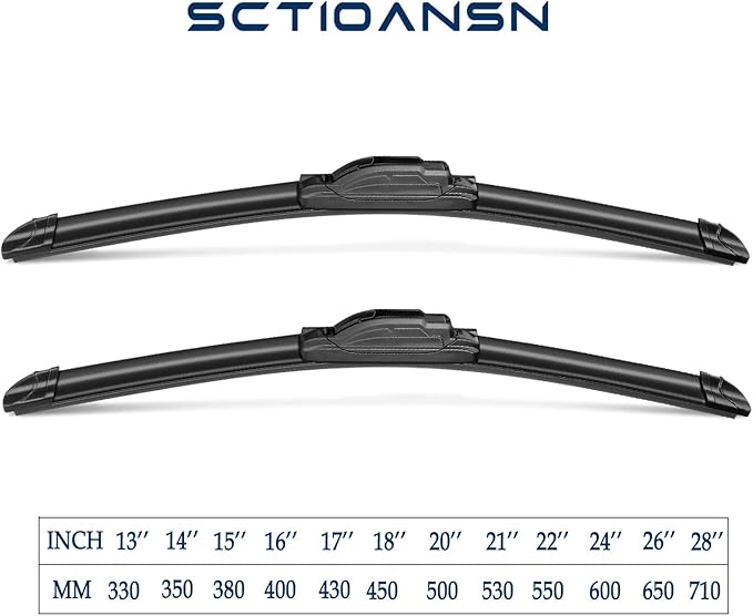 3 Wipers Set for Honda CR-V CRV 2012 2013 2014 2015 2016, Windshield Wiper Blades Original Equipment Replacement Front and Rear- 26"/16"/12T" (Pack of 3) J- HOOK