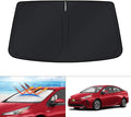 KUST Windshield Sun Shade for 2016-2022 Toyota Prius Hatchback (NOT for Prius C or Prius V) Custom Fit Window Shade Foldable Sun Visor Protector Blocks UV Rays Keep Your Car Cooler