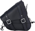 Gargoyle Bells Leather Solo Swing Arm Bag - Motorcycle Saddle Bags For Softails and Choppers - Right Side Bag (Black PVC)