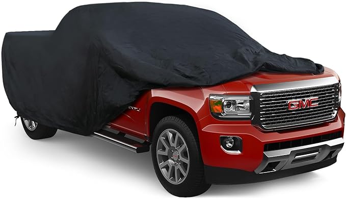 Proadsy 2025 Upgrade Car Cover Compatible with GMC Sierra 1500 Crew Cab Pickup 6.6 Feet Bed 2019-2024 2025 Windproof All Weather Waterproof Sun Rain UV Dust Snow Protection Outdoor Covers