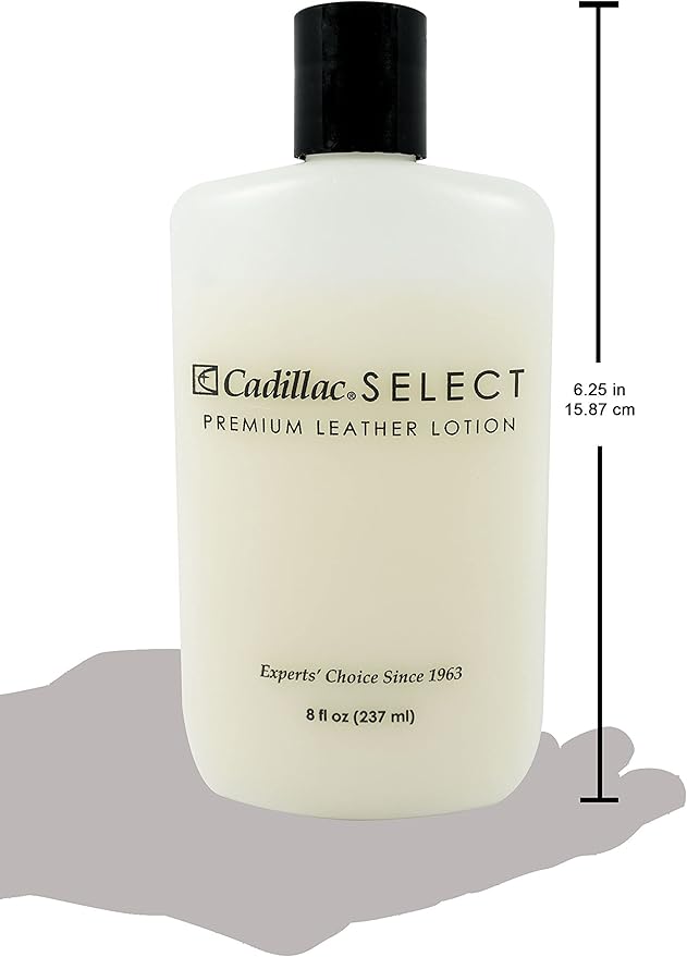 Cadillac Select Leather Lotion Cleaner and Conditioner- For Handbags, Sofas, Jackets, Furniture, Purses, and More