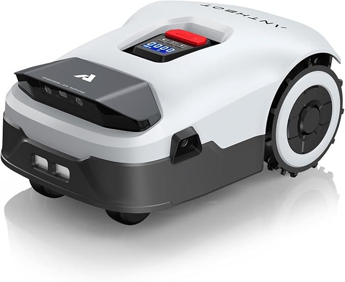 Robot Lawn Mower NO Wire - 0.5 Acre, Full Band RTK+4-Eye Vision Robotic Lawnmower, Automatic Mapping, 20 Multi-Zone Management, Accurate Obstacle Avoidance, Intelligent Anti-Theft, APP Control