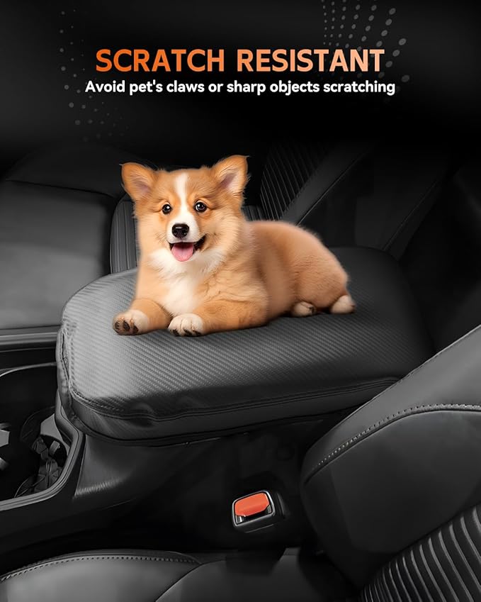 CDEFG for Toyota RAV4 2019-2025 Center Console Cover Armrest Box Cover for RAV4 (LE, XLE, XLE Premium, Limited) 2020 2021 2022 2023 2024 2025 Accessories Arm Rest Protector