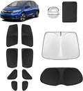 10pcs Car Window Shades for 2015-2020 Honda Fit Accessories,Windshield Side Rear Full Sunshade,Sun Visor UV Blocking, Privacy Protection and Blackout for Camping Outdoor