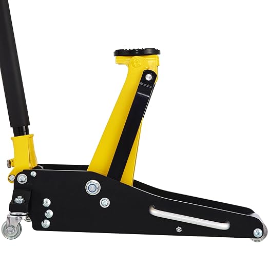 VEVOR Low Profile Floor Jack 1.5 Ton (3300 LBS), Aluminum and Steel Race Ground Elevator with Dual Pistons Quick Lift Pump Auto Repair Car Maintenance, Lifting Range 3-3/20"-14-10/27"
