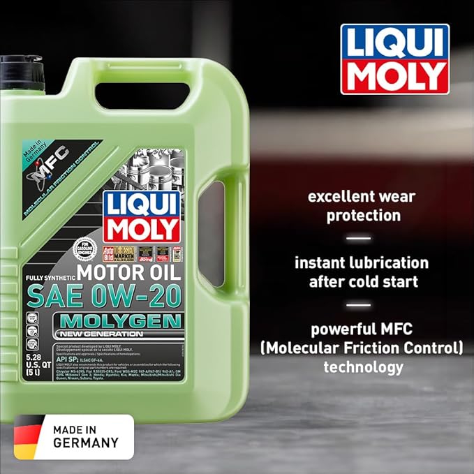 Liqui Moly Molygen New Generation SAE 0W-20 | 5 Liter | Fully synthetic engine oil | SKU: 20438