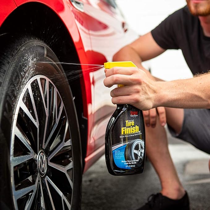 Stoner Car Care 92044 More Shine Tire Finish for Tire and Wheel Care Creates a Long-Lasting, Rain-Resistant Tire Shine, Makes Faded Tires Look New, Non-Greasy Formula, 22 Fl Oz, Pack of 1