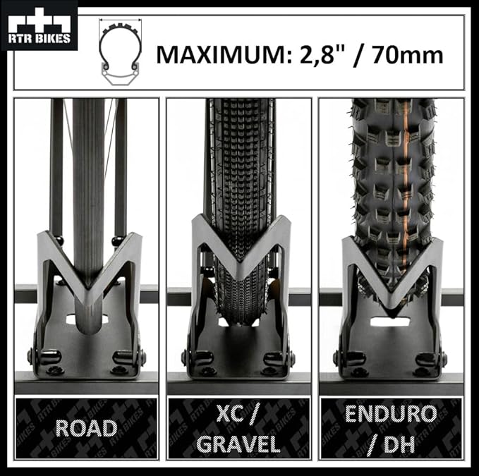Brutus Professional standing Bike Stand - Ideal for your garage, home or bike shop