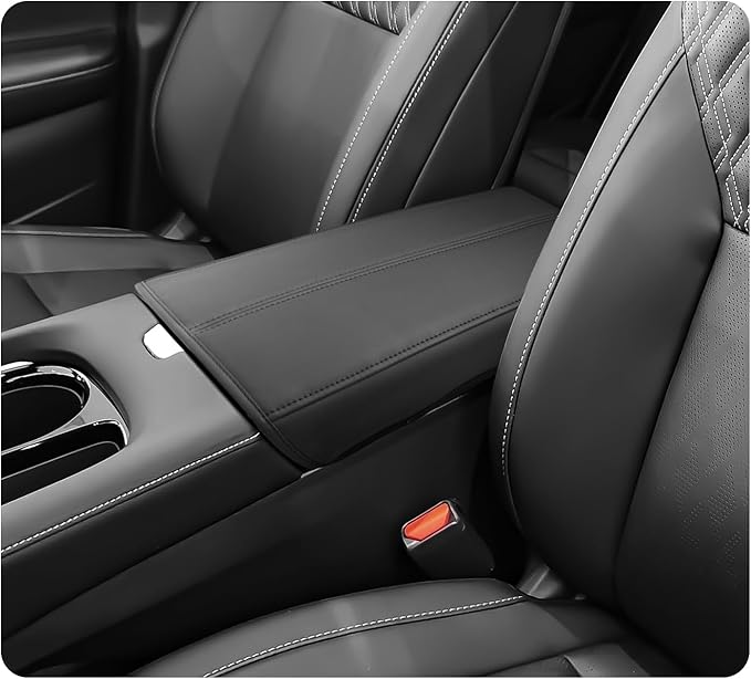 LUWU 2025 Murano Center Console Cover Compatible with 2025 Nissan Murano Accessories 2025 Murano SL/SV/Platinum Armrest Cover Center Console Pad Armrest Console Cover (Thin Black)