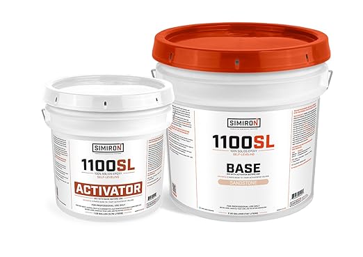 Epoxy Resin Coating 3 Gallon Kit - Sandstone - Standard Cure Speed - for Floors, Counter Tops, Garages & More -100% Solids -2 Components - Self Leveling, Chemical Resistant, Solvent-Free