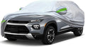 KEYOOG 6-Layer Full Car Cover is All-Weather Waterproof, Universal in All Seasons, Snow Prevention, Rainproof, Acid Rainproof, Sunscreen, Ultraviolet-Proof, Applicable to SUV and MPV (Up to 180")