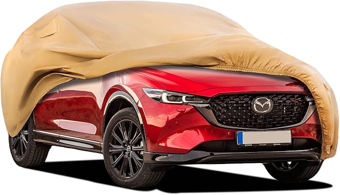 Heavy Duty Outdoor Car Cover Custom Fit for Mazda CX-5,Windproof All Weather Waterproof Sun Rain UV Dust Snow Protection Outdoor Car Covers