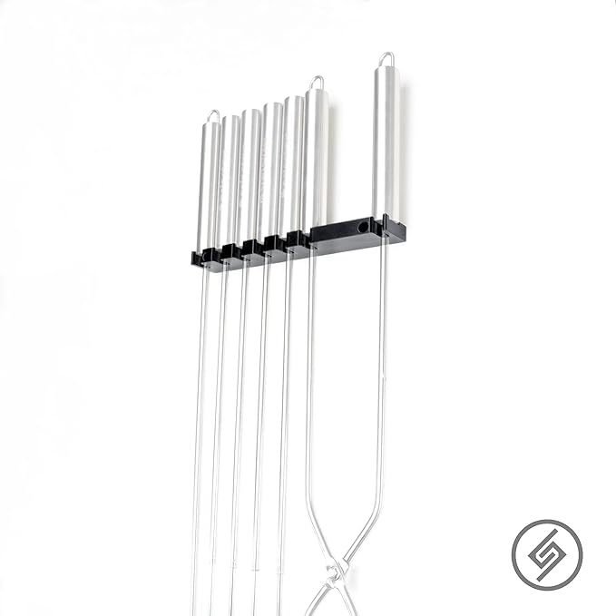 Spartan Mounts Hook Designed for Solo Stove Tools | Camping Backyard Family Campfire Tools Storage Display Rack Fire Hook Mount