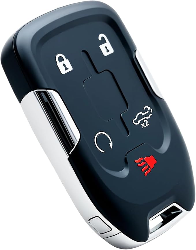Keyless Entry Remote Control Key Fob Replacement Proximity Smart for 2019 2020 Chevy Silverado Truck 1500 2500 3500 GMC Sierra 2019 2020 (FCC:HYQ1EA) 1 pcs
