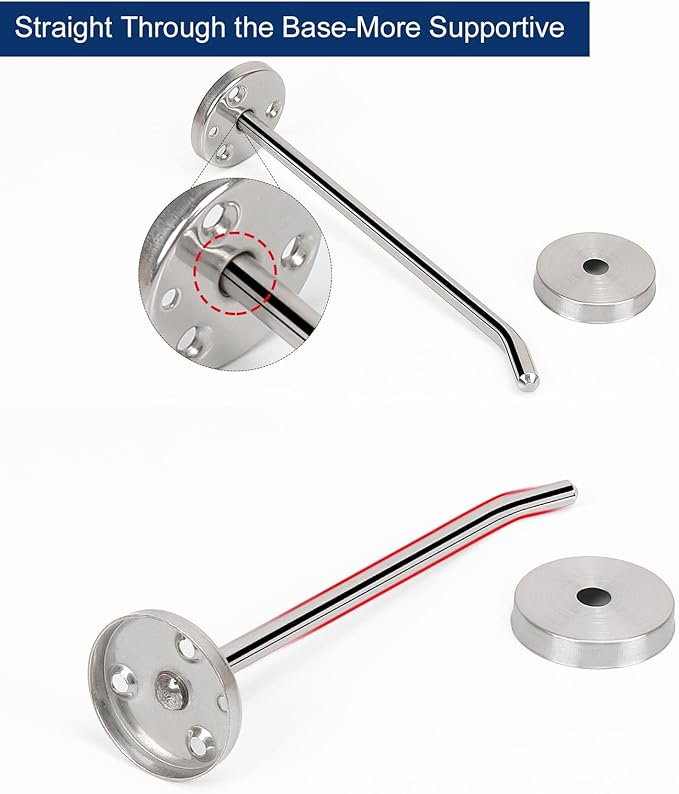 NearMoon Coat Hooks, Wall Hooks for Hanging Hat Hurse Robe, 304 Stainless Steel Heavy Duty Towel Hangers for Bathroom Livingroom Hotel Kitchen Garage, 6 Pack (6 Inch, Brushed Nickel)