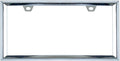 3D Chrome License Plate Frames, Pure Zinc Alloy Metal (Triangle Pattern)