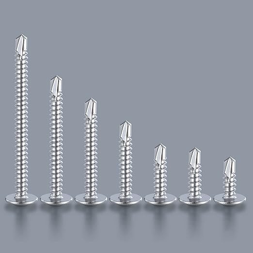 (150 pcs) Wensilon #10×1-1/2”for Sheet Metal Self-Tapping Screws 410 Stainless Steel Truss Head High-Strength Quick Tapping Screws