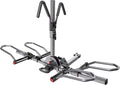 KYX 220 lb Hitch Mounted E-Bike Rack, 2-Bike Rack Platform Style for Cars Trucks SUVs Minivans, fits MTB Gravel Road Bike with Up to 5-inch Fat Tire Carrier Rack - 2" Hitch Receiver (Aluminum)