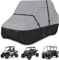 UTV Cover, Waterproof Side by Side Cover,2-3 Seaters Outdoor Storage Cover with Windproof Straps Compatible with Polaris, RZR, Honda, Can-Am, Yamaha 134" x70" x 75"